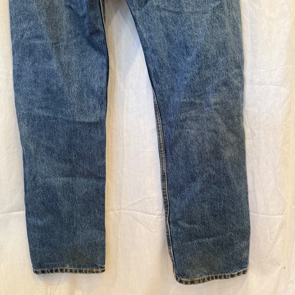 Levi Strauss 505 Mens Blue Wash Denim Jeans Regular Fit Straight Leg‎ W36 L34